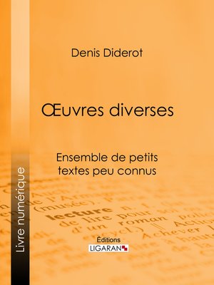 cover image of Oeuvres Diverses